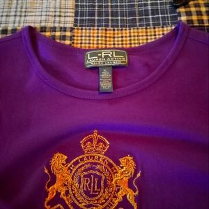 Purple RLph Lauren shirt